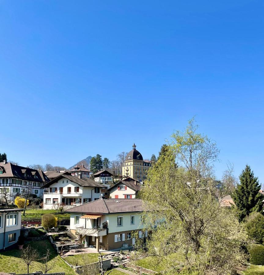 Apartament Studio Bahnhof Spiez Zewnętrze zdjęcie