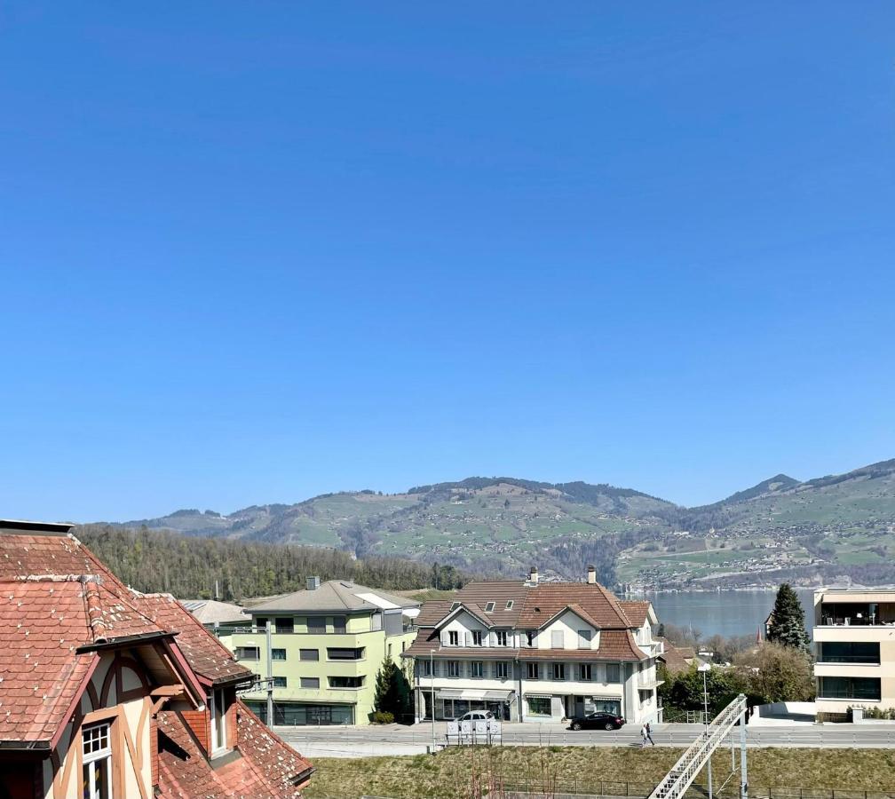Apartament Studio Bahnhof Spiez Zewnętrze zdjęcie